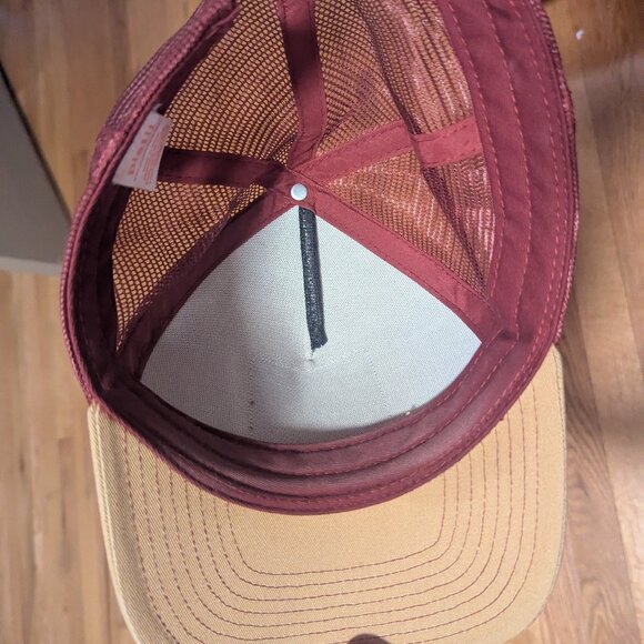Pistil Mesh Trucker Hat 2003 Hood River ORE Patch Burgundy Brown Pine Tree - Picture 3 of 6